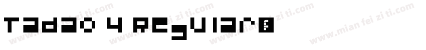 Tadao 4 Regular字体转换